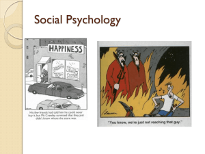 Social Psych Notes