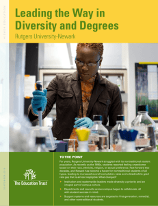 Leading the Way in Diversity and Degrees: Rutgers University