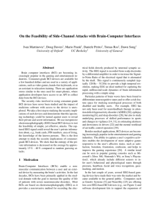 On the Feasibility of Side-Channel Attacks with Brain