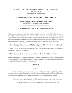 STATE OF TENNESSEE v. DANIEL CLARKE DOYLE