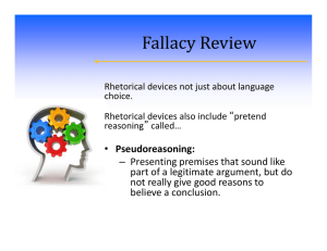 Fallacy Review