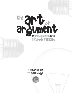 The Art of Argument - Classical Academic Press