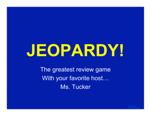 The greatest review game With your favorite host… Ms