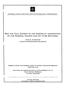 why the full extent of the admiralty jurisdiction of the federal courts