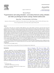 Vegetarianism and eating disorders: association between eating