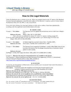 How to Cite Legal Materials