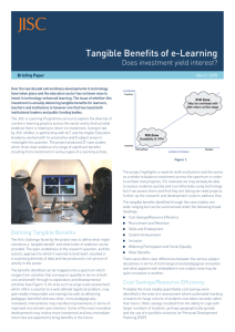Tangible Benefits of e-Learning: Does investment yield interest?