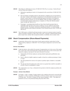 2265 Stock Compensation (Share-Based Payments)