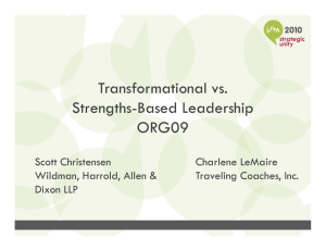 Transformational vs. Strengths
