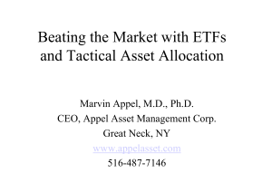 Beating the Market with ETFs and Tactical Asset Allocation