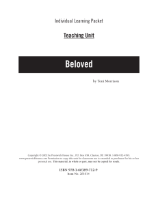 Beloved - Teaching Unit: Sample Pages