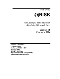 What Is Risk? - Program @RISK