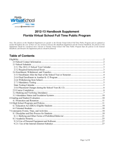 Table of Contents - Connections Academy