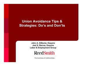 Union Avoidance Tips & Strategies: Do's and Don'ts