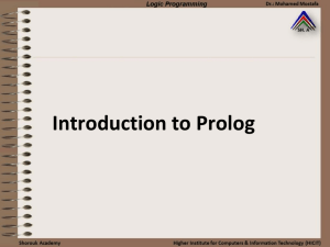 Learn Prolog Now, lecture 1