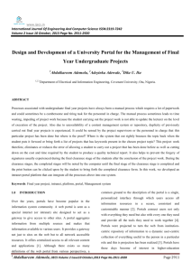 Design and Development of a University Portal for the Management