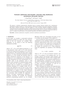 Stochastic Optimization with Inequality Constraints Using