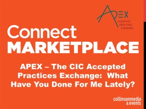 APEX – The CIC Accepted Practices Exchange