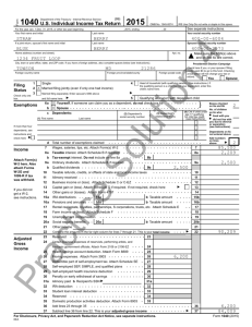 2015 Tax Return Documents