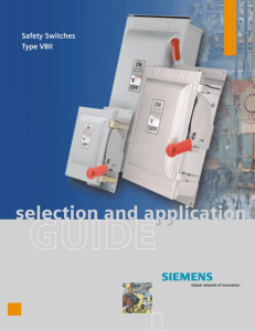 Safety Switches Type VBII