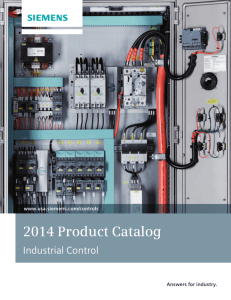 Siemens Industrial Controls Product Catalog