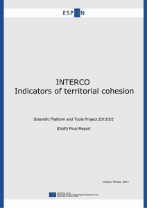 INTERCO Indicators of territorial cohesion