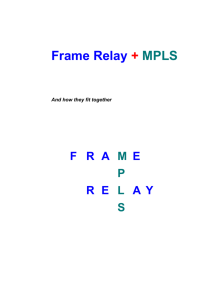 Frame Relay and MPLS