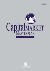 Securities Commission - capital market masterplan