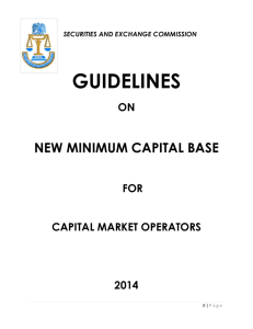 Guidelines on New Minimum Capital Base for Capital Market