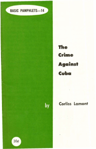 the crime against Cuba - UCF Digital Collections