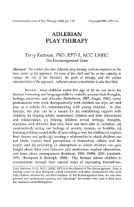 adlerian play therapy
