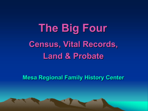 The Big Four - Mesa FamilySearch Library