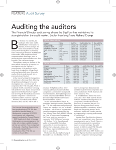 Auditing the auditors