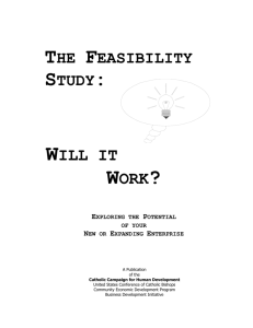 The Feasibility Study - United States Conference of Catholic Bishops