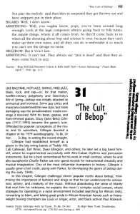 "The Cult of Bebop"