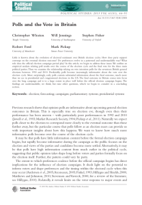 Polls and the Vote in Britain - ox.ac.uk