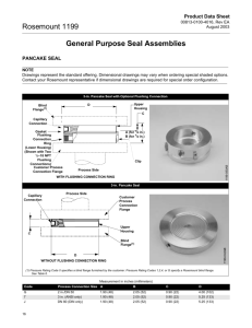 Rosemount 1199 General Purpose Seal Assemblies