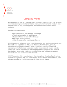 Company Profile - A/C/A Associates, Inc.