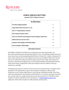 public service matters - Rutgers School of Law