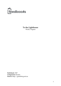 To the Lighthouse - Faculdade de Letras da UFRJ