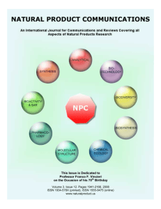 NPC Natural Product Communications