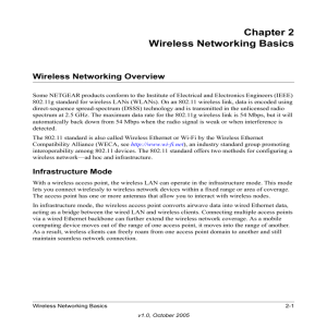 Chapter 2 Wireless Networking Basics