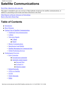 Satellite Communications