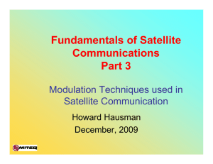 Fundamentals of Satellite Communications Part 3