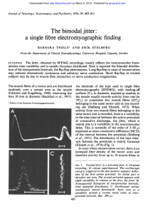 The bimodal jitter - Journal of Neurology, Neurosurgery & Psychiatry