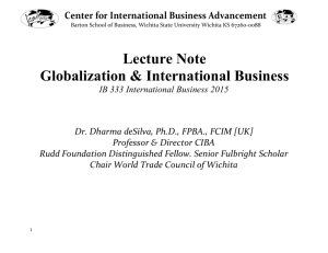 International Business Lecture Note 2