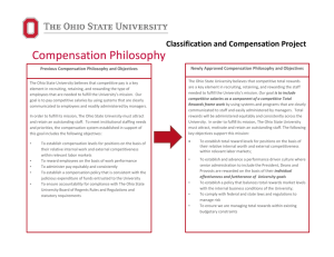 Compensation Philosophy - The Ohio State University