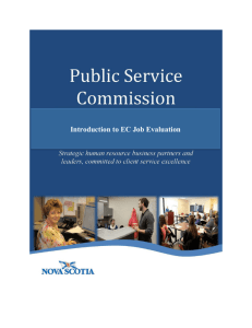 Introduction to EC Job Evaluation