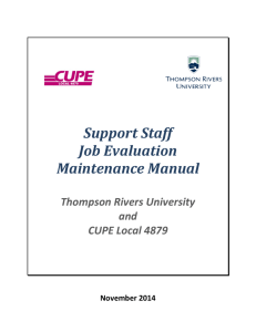 JE Maintenance Manual Final 2014 - CUPE Local 4879