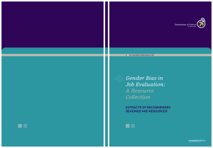 Gender Bias in Job Evaluation: A Resource